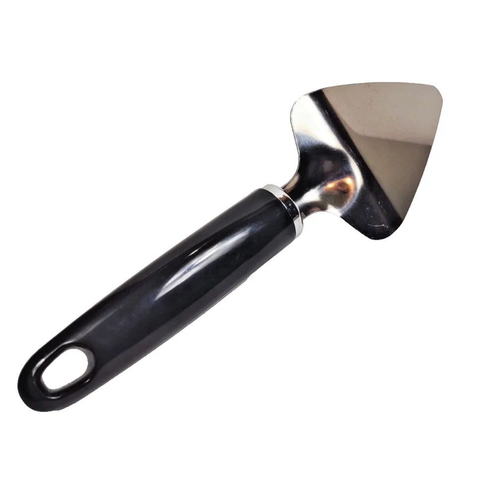 Faberware Chrome and Black Pizza Cake Pie Server Serrated Edge Hanging Hook